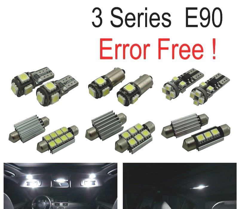 KIT COMPLETO 15 LAMPADAS LED INTERIOR PARA BMW E90 SEDAN 320D 320D XDRIVE 320XD 325D 325I 325XI 05-1