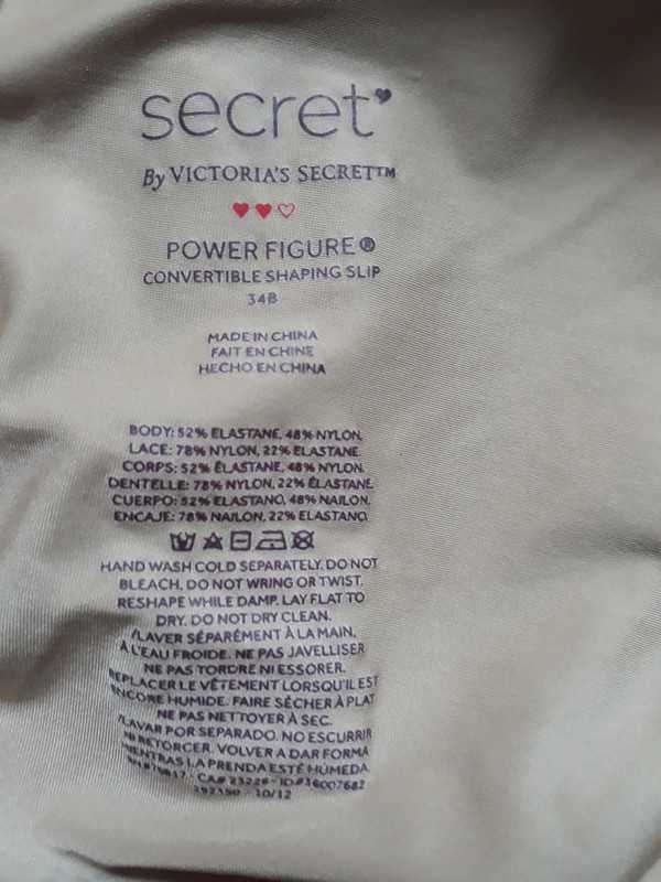 Bielizna modelujaca secret 34B wyszczuplająca sukienka