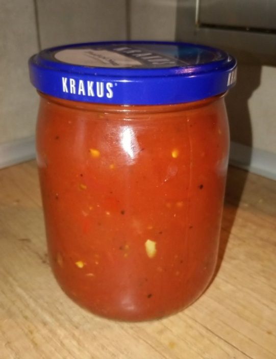1x Przecier Pomidorowy Bardzo Ostry z papryką Ghost Pepper 900 ml