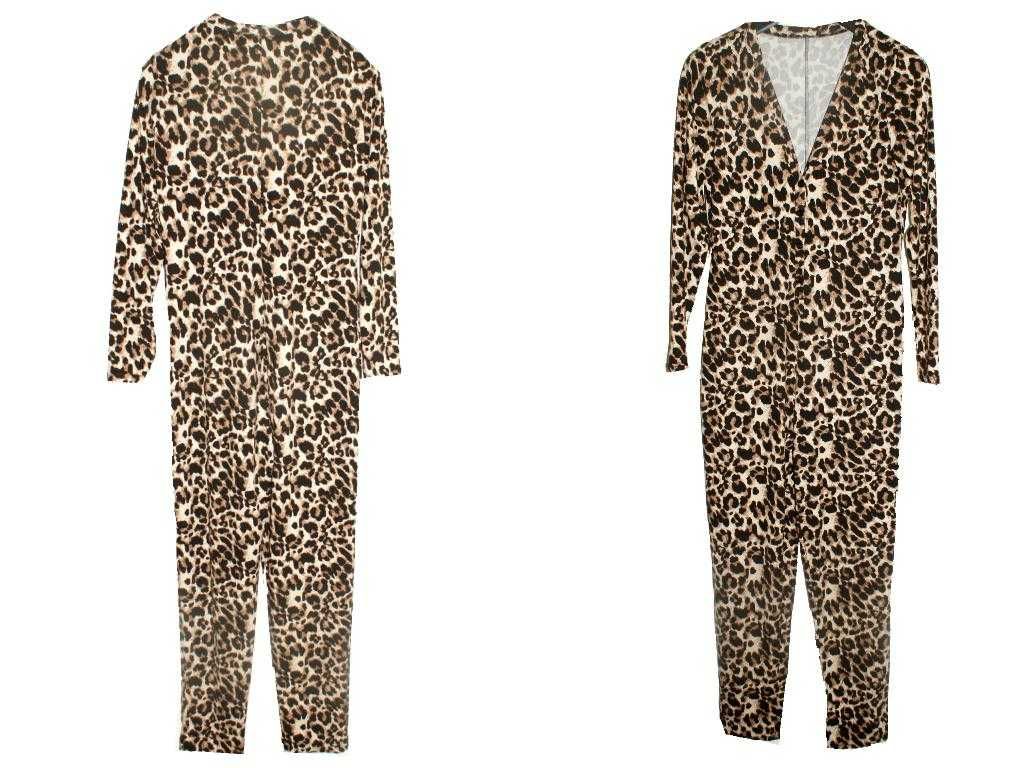 piżama damska panterka onesie kombinezon damski bielizna nocna 40 L