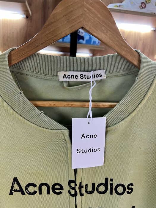 Кофта На Замку ACNE STUDIOS “Stockholm 1996” Green Faded