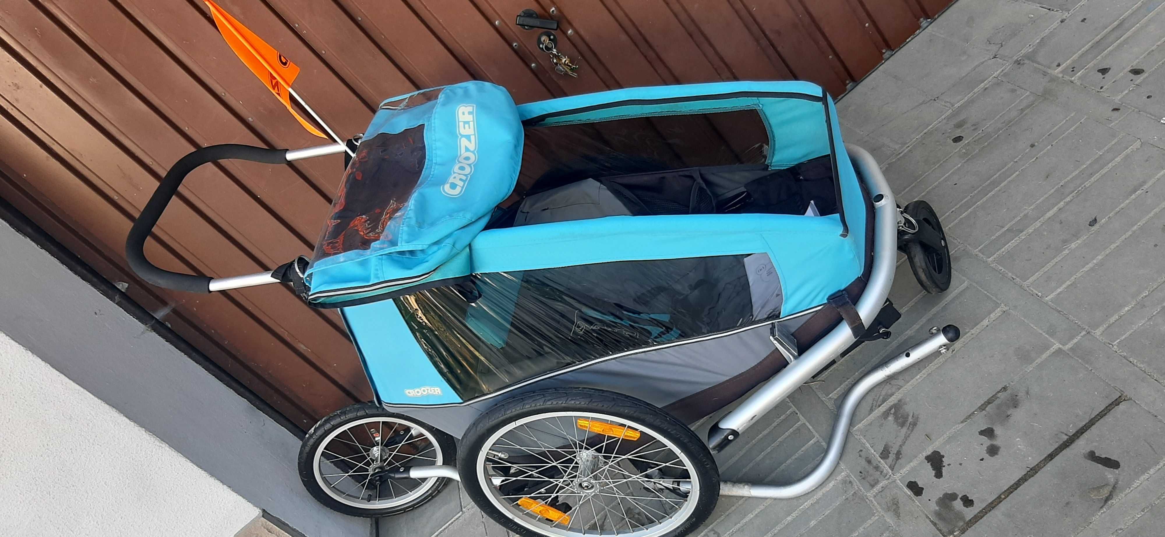 Croozer kid 1 przyczepka rowerowa 3w1 jogger komplet bdb