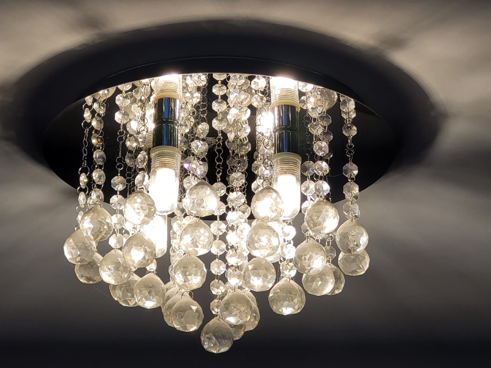 Lampa sufitowa kryształy Almonte plafon. Glamour