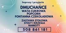 DMUCHAŃCE, sprzęt na imprezy