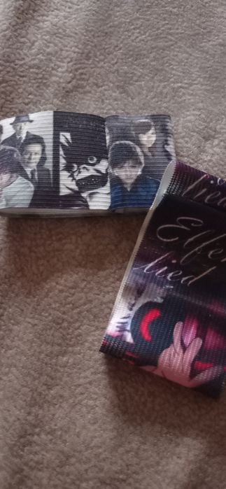 Мишка в коробке, аниме браслеты и мешочки