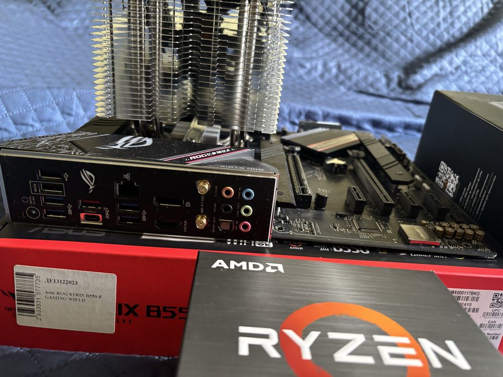 ROG STRIX B550-F GAMING WIFI II (мат. плата, процесор, ОЗУ, ПО CPU)