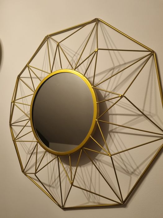 Złote Lustro, loft, srednica 60 cm