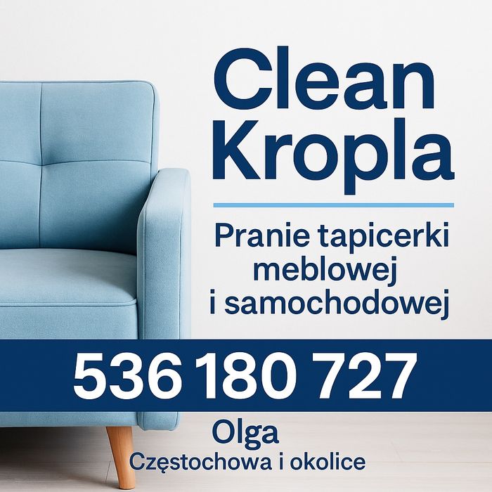 Profesjonalne czyszczenie mebli i samochodów-Clean Kropla-Częstochowa