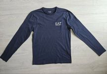 Longsleeve, Emporio Armani koszulka na długi rękaw rozm. XS, granatowa