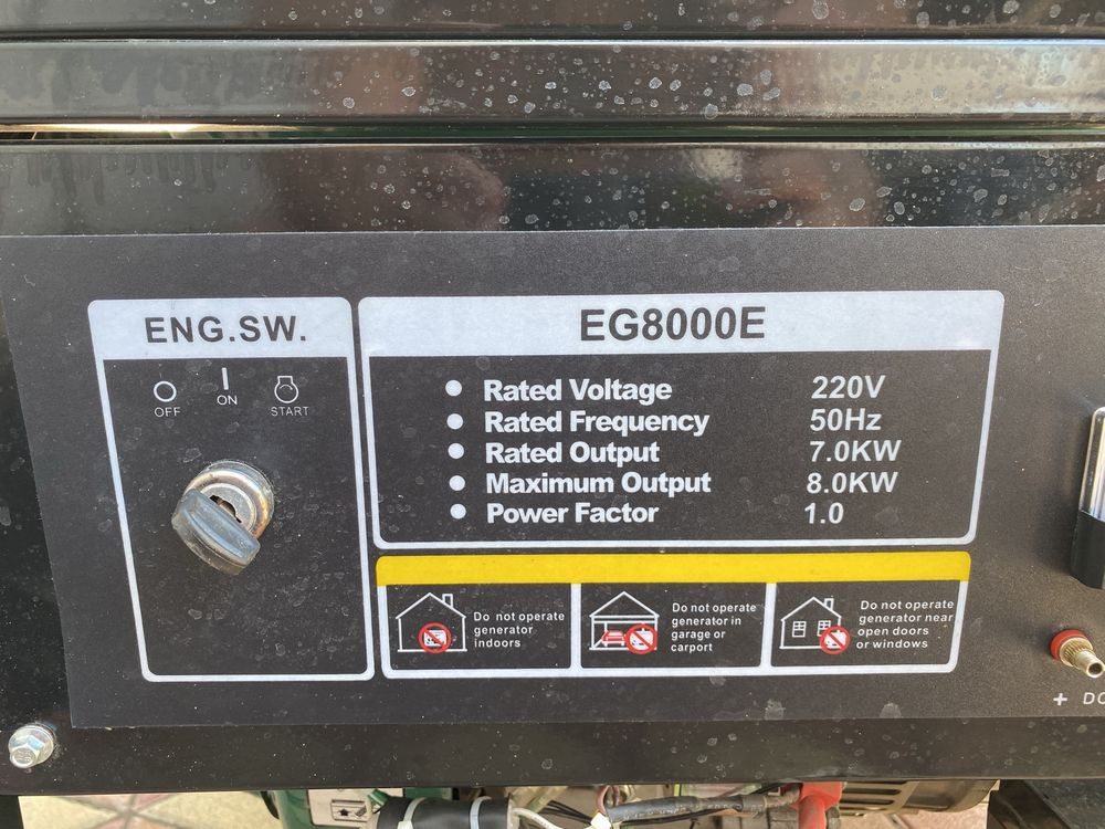 Генератор бензиновий Iron Angel EG 8000E