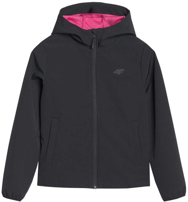 Kurtka softshell wiatroodporna membrana 5000 dziewczęca 4F: różne rozm