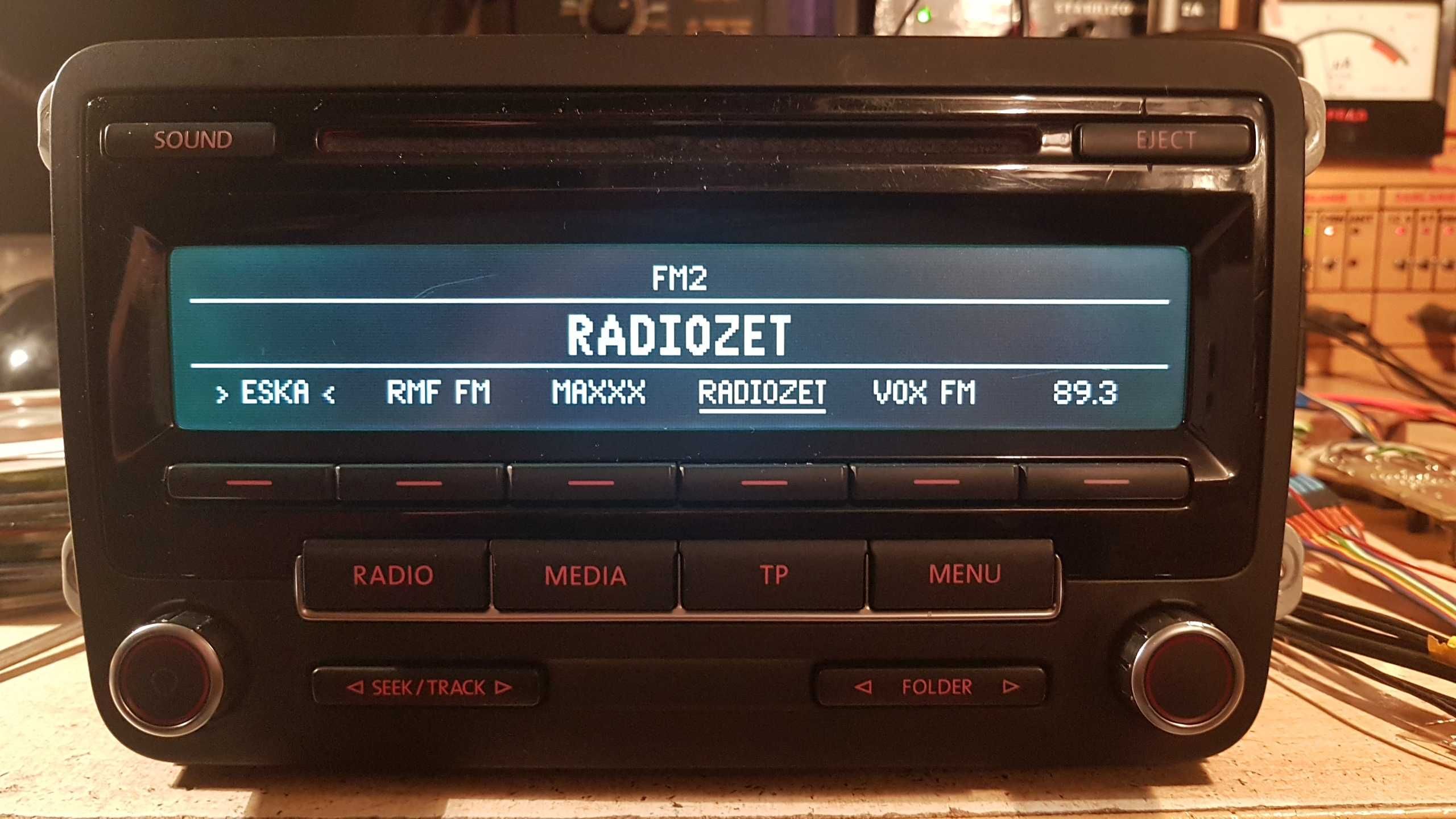 Radio Bosch VW RCD310 mp3 z kodem