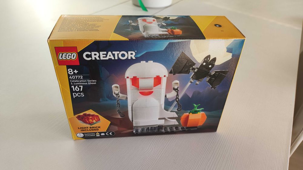 Nowe LEGO 40772 Świecący Duszek Duch Dynia Halloween