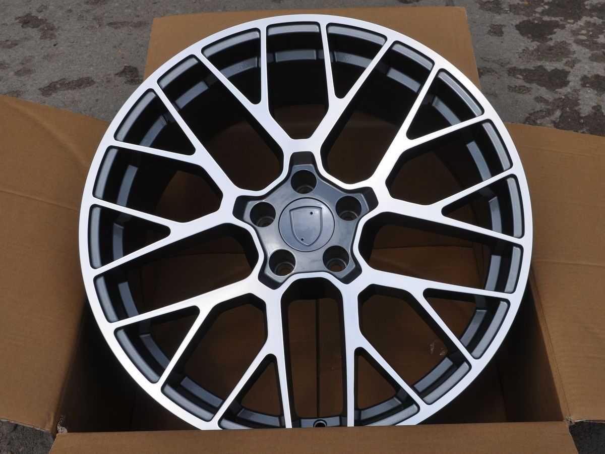 Nowe grafitowe felgi R20 5x112 do Porsche Macan 9J ET26 + 10J ET19