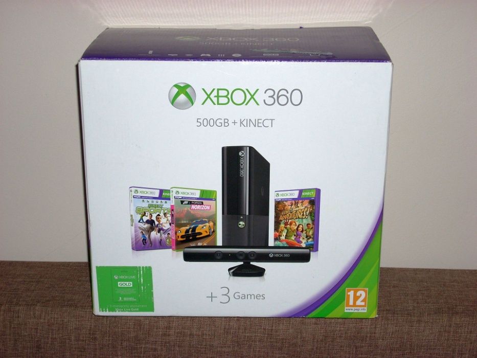 Pudełko po konsoli XBox 360 E Stingray 4Gb, 500Gb