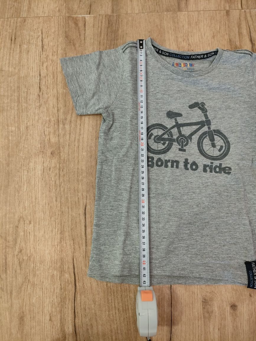 T-shirt 110 116 Born to ride tshirt koszulka bluzka podkoszulek