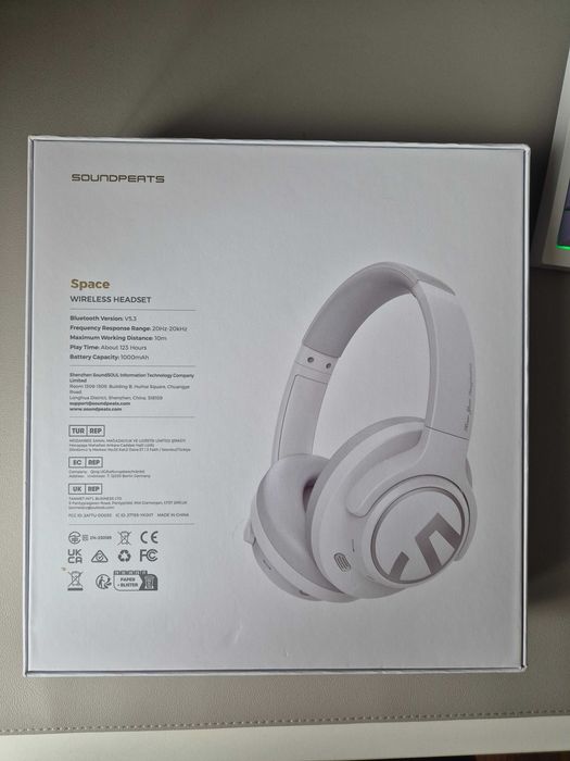 Навушники SoundPEATS Space white