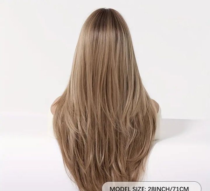 Peruka 72 cm złoty blond