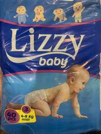 Продам памперси Lizzy baby ,розмір 3 (в наявності 3 упаковки )