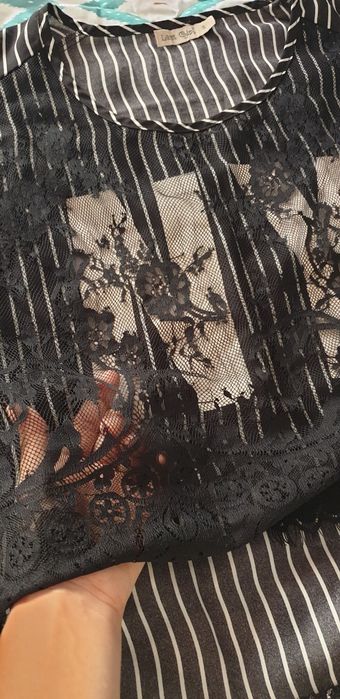 Top preto rendado da marca Last Girl