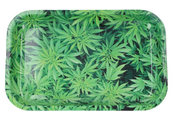 Taca Metalowa do Kręcenia Papierosów i Ziół 27x16 cm