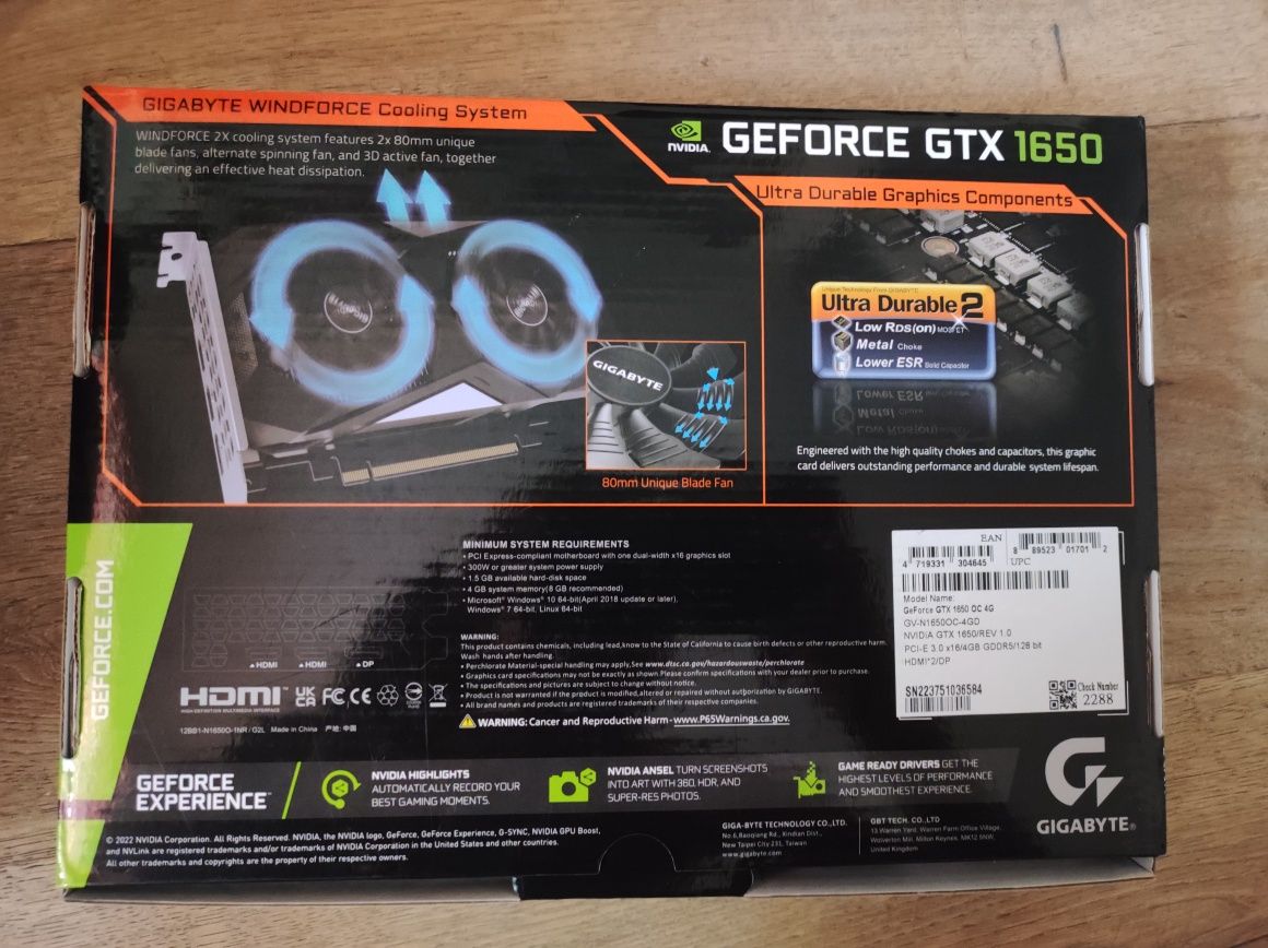 Karta graficzna Gigabyte GeForce GTX OC 4GB