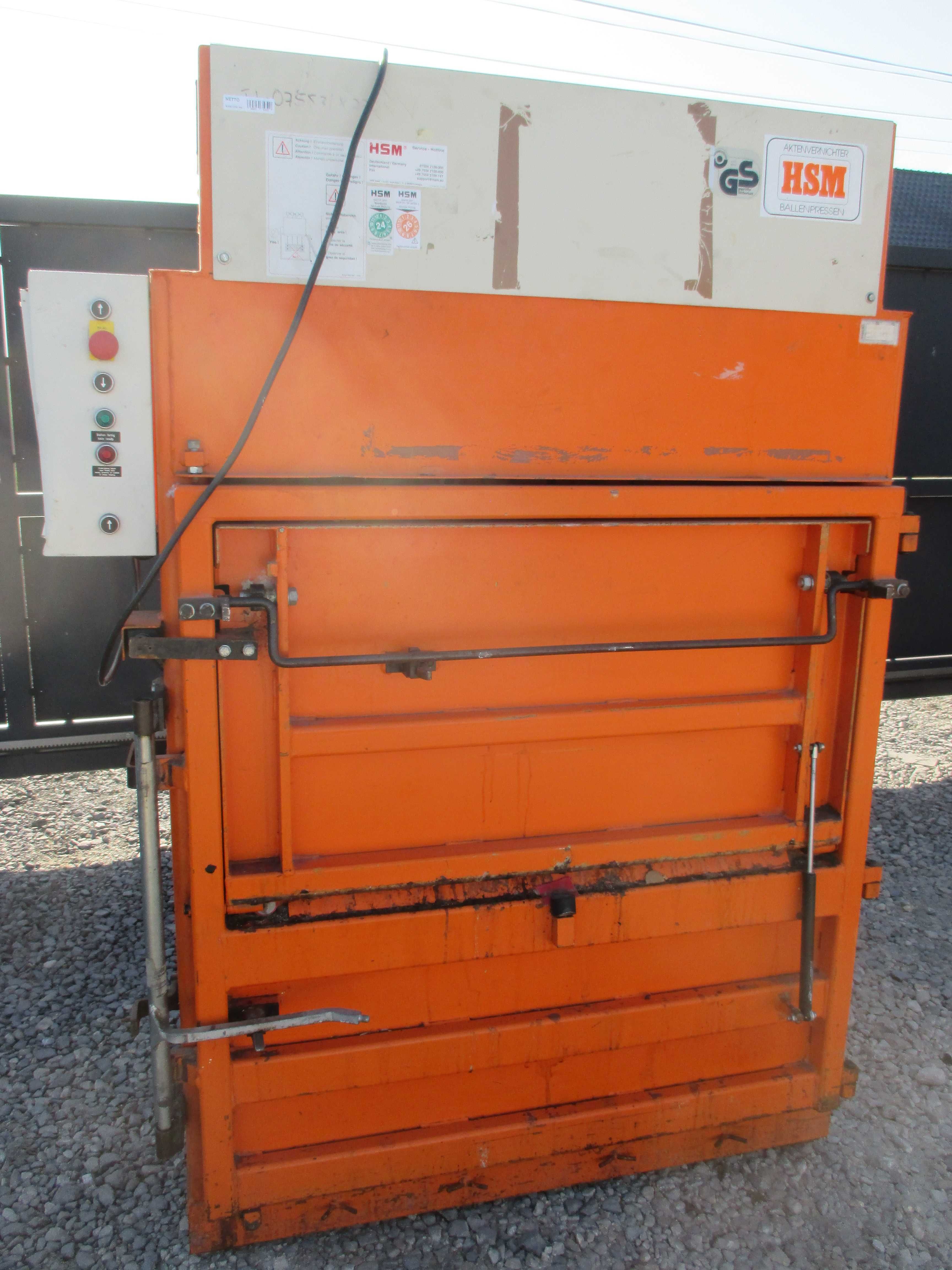 belownica prasa do makulatury foli Hsm 155 vl
