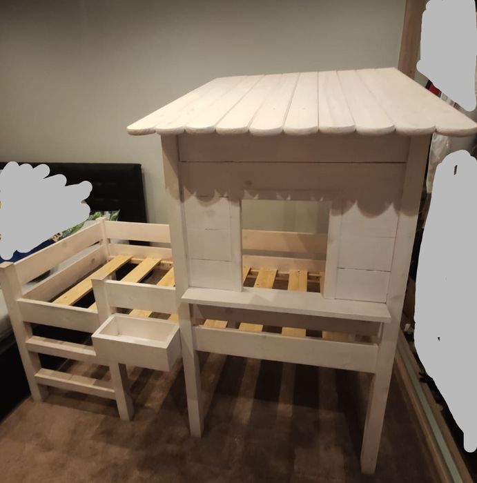 Handmade Łóżko drewniane domek dla dzieci