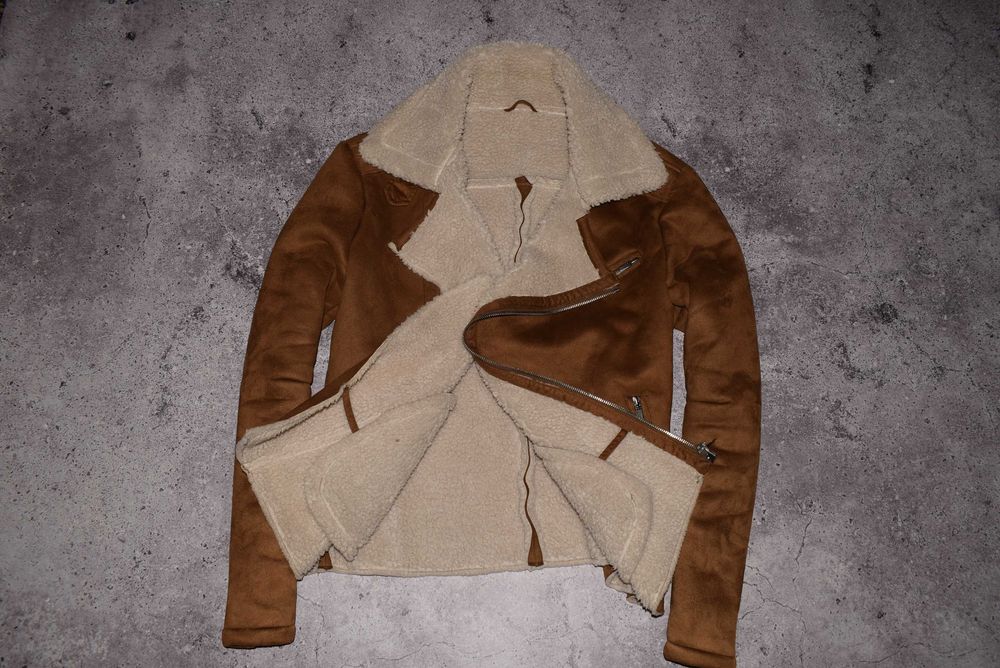 Zara Biker Coat (Мужская Зимняя Куртка Косуха Дубленка Пальто Зара )