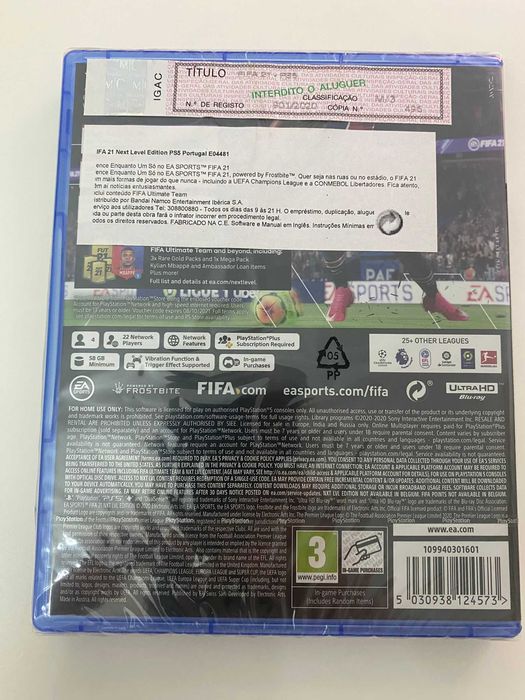 Game FIFA 21 EA Sports para PlayStation 5 (NOVO)