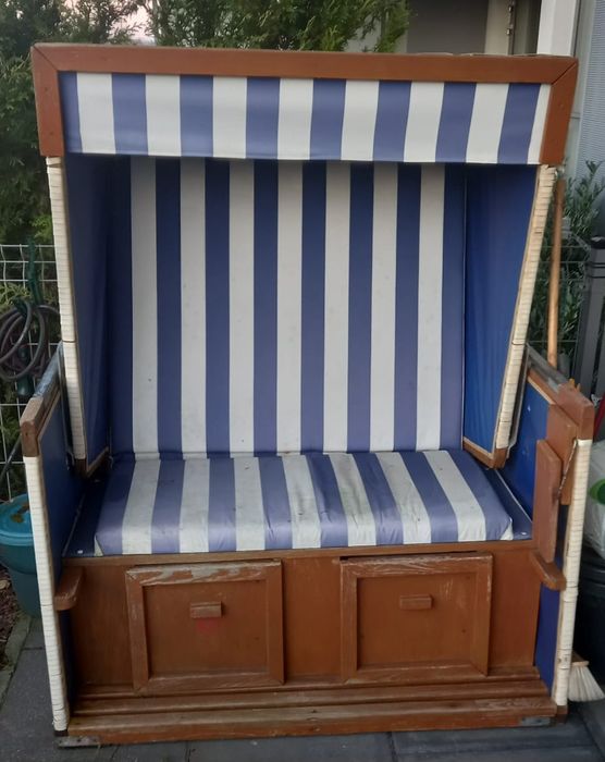 Kosz plażowy ratanowy