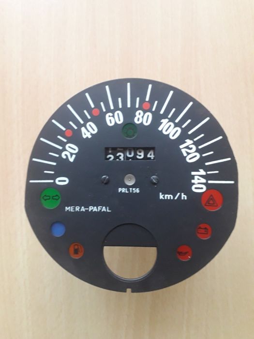 Tarcza licznika z mechanizmem, Fiat 126p maluch, Mera-pafal, prl 156