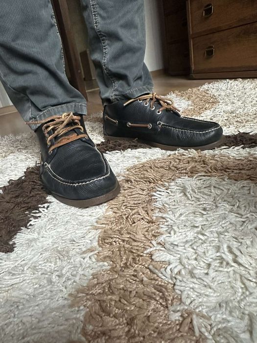 Шкіряні туфлі топсайдери Sperry