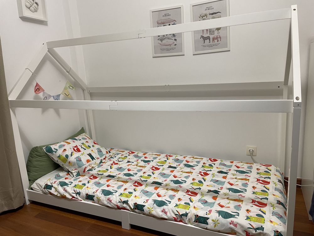 Cama Infantil ou Criança Tipi Casinha Branca