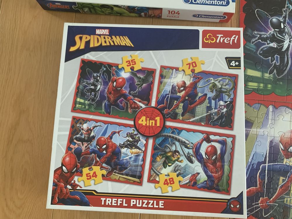 Puzzle Trefl i Clementoni Spider Man 35/48/54/70 Avengers  104