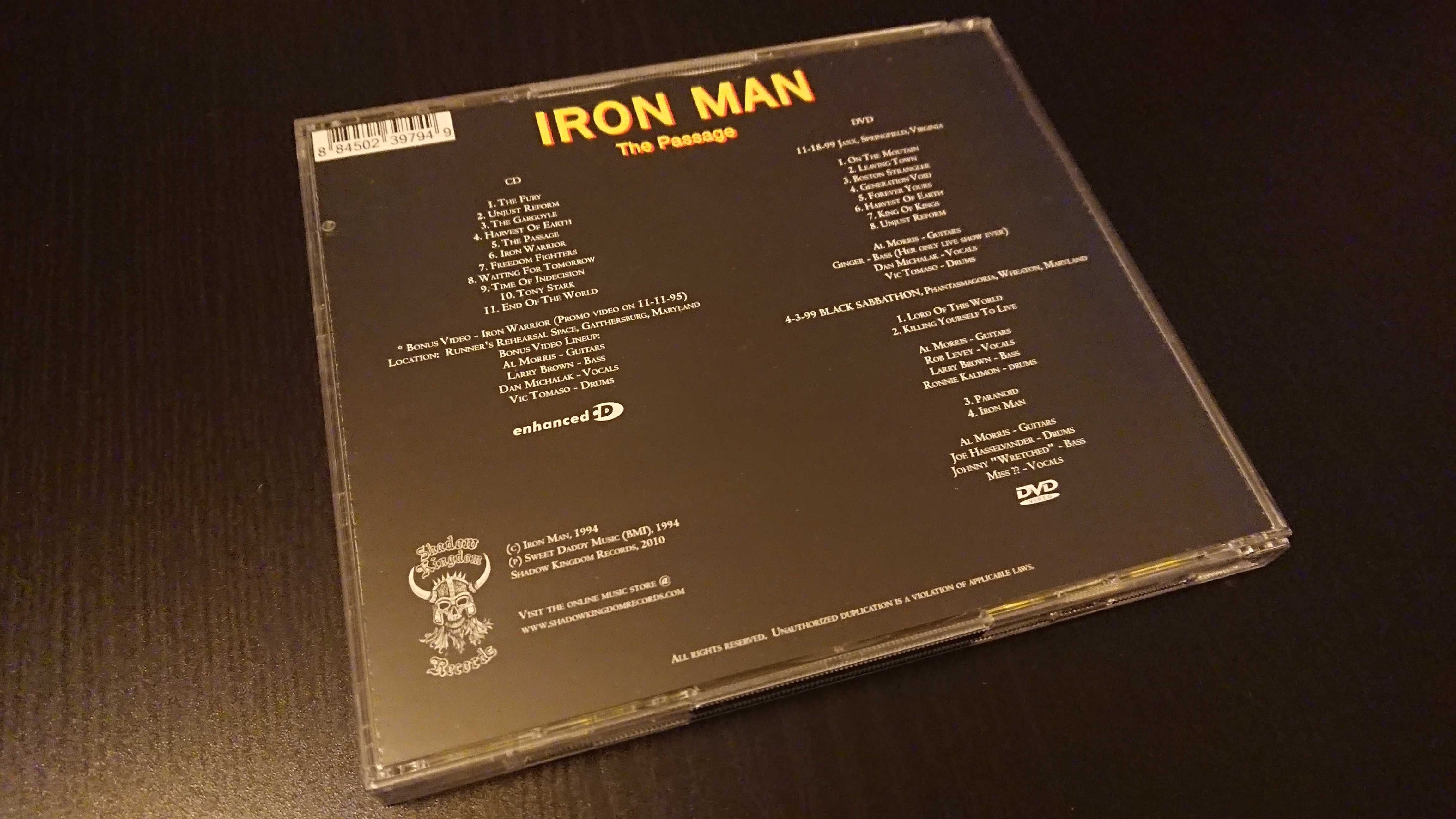 Iron Man The Passage CD+DVD *NOWA* USA Bez Folii Enhanced Reissue 2010