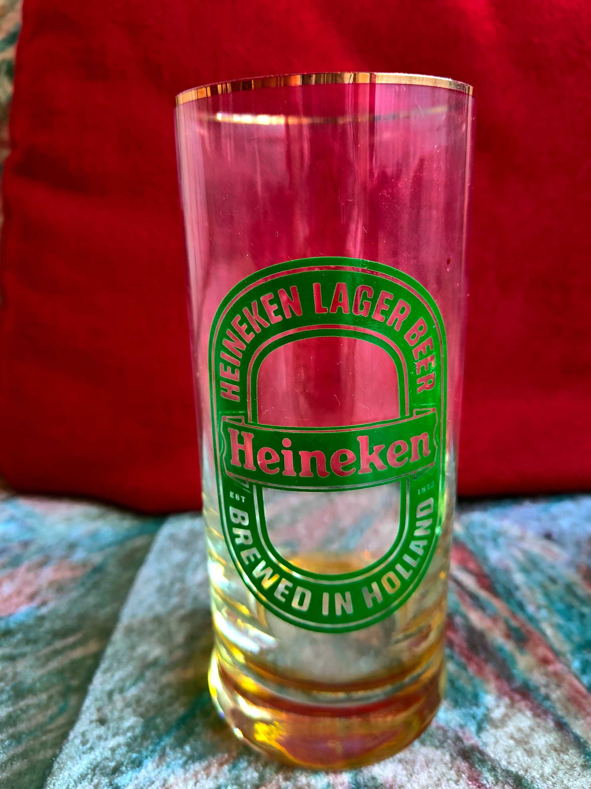 Tuborg Kronenbourg Heineken 3 szklanki do piwa unikat Vintage