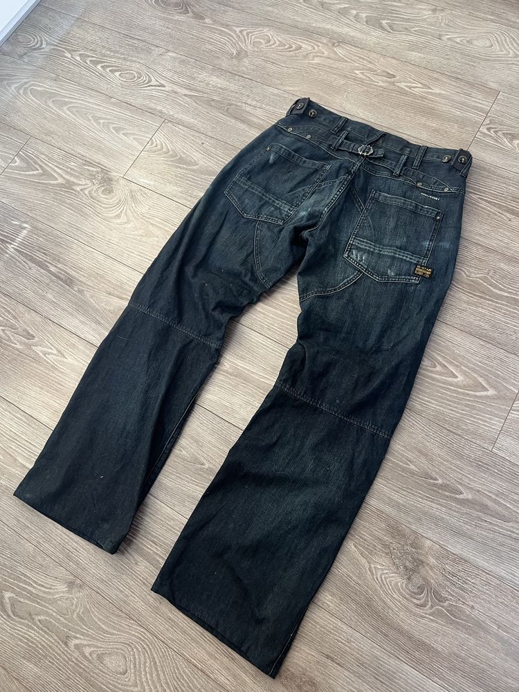 Limitowane Spodnie Dżinsy G-Star Big Logo Raw Denim SL Affliction Y2K