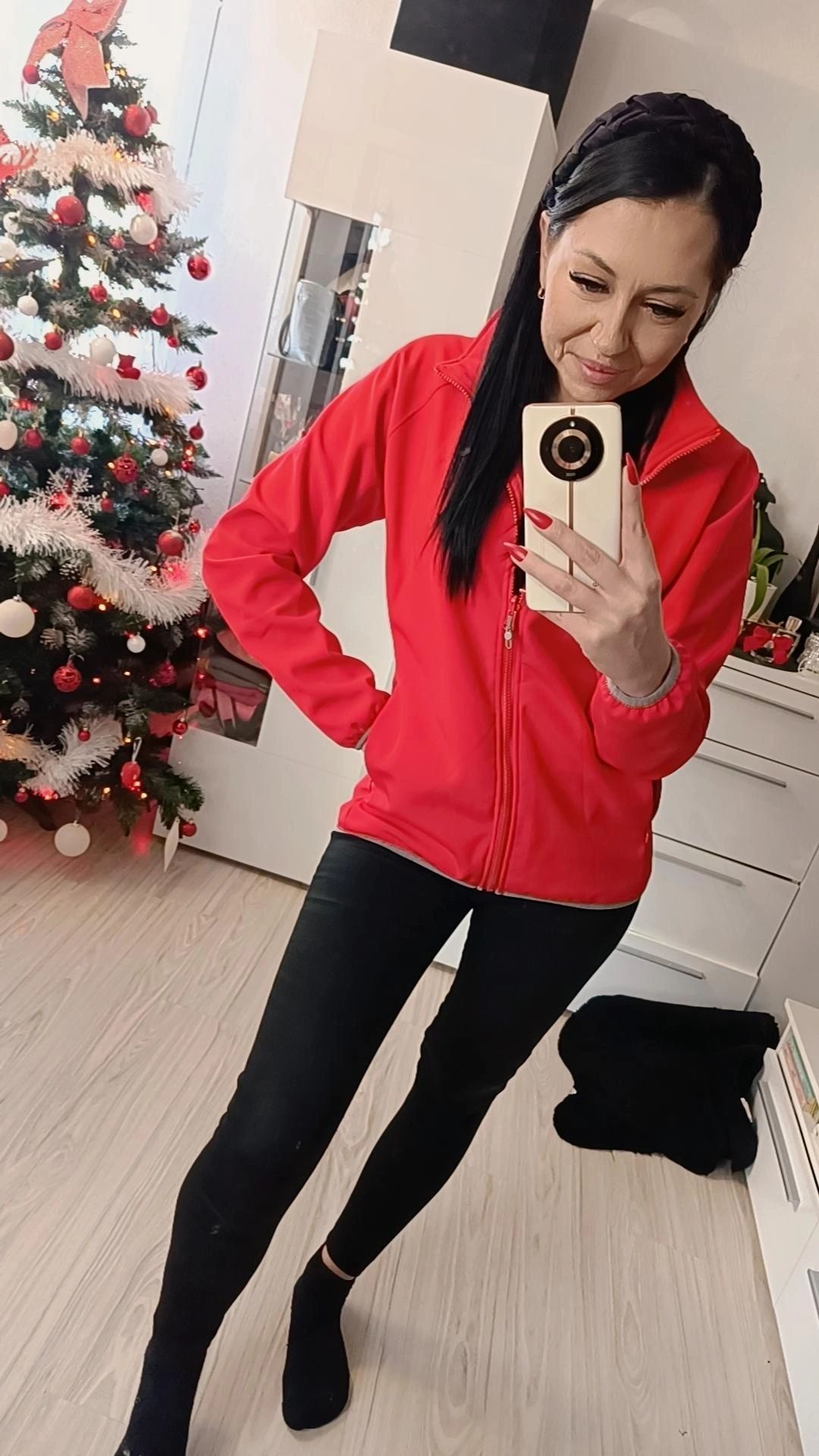Czerwony sportowy polar bluza Regatta Softshell Membrana