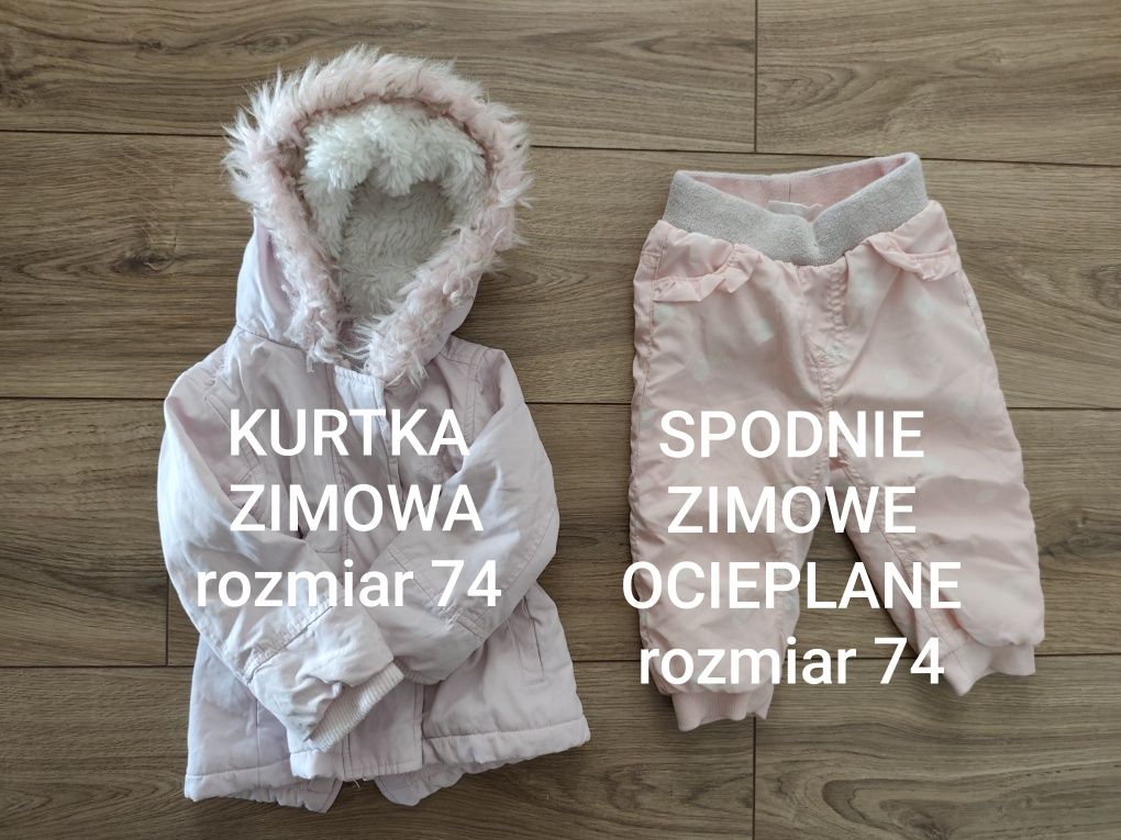 Paczka ubranek dla dziewczynki rozmiar 74 70 szt.
