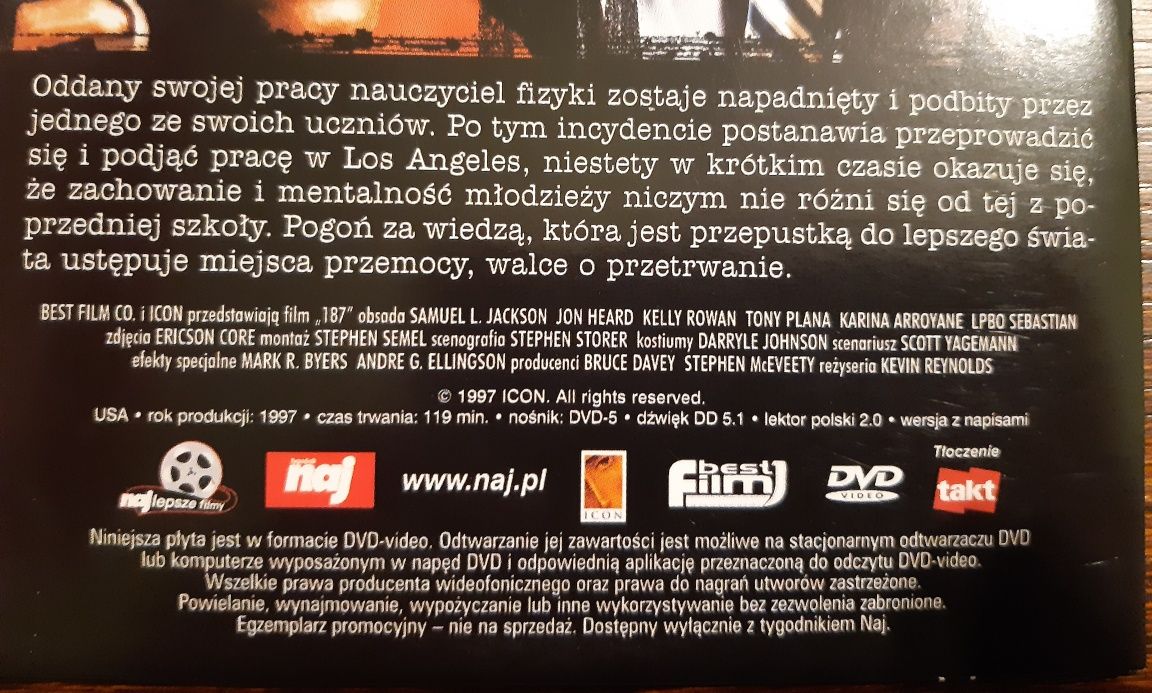 Film: 187 (płyta DVD)
