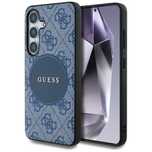 Etui Guess 4G Round Patch MagSafe do Samsung Galaxy S25+ niebieski