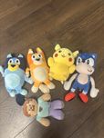 Maskotki Bluey Bingo Pikaczu Sonic Minecraft