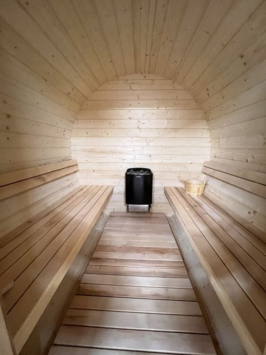 Sauna Beczka z piecem elektrycznym