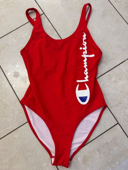 Champion Strój kąpielowy/ treningowy logowany czerwony, extra stan, XL