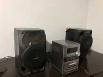 Głośniki Panasonic SB-AK17 wieża Sony HCD-NE Z30 odtwarzacz CD kaset