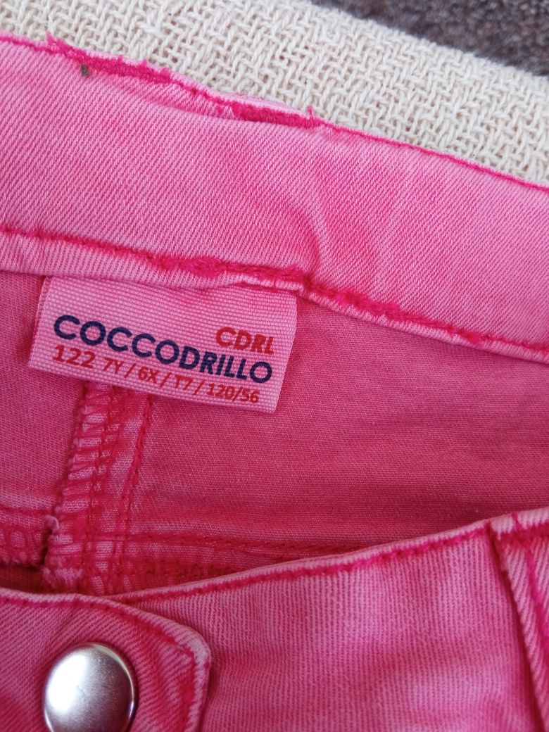 Szorty krótkie spodenki bawełniane z diagonalu H&M Coccodrillo r.122