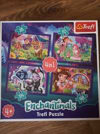 Puzzle trefl Enchantimals 4w 1  od +4