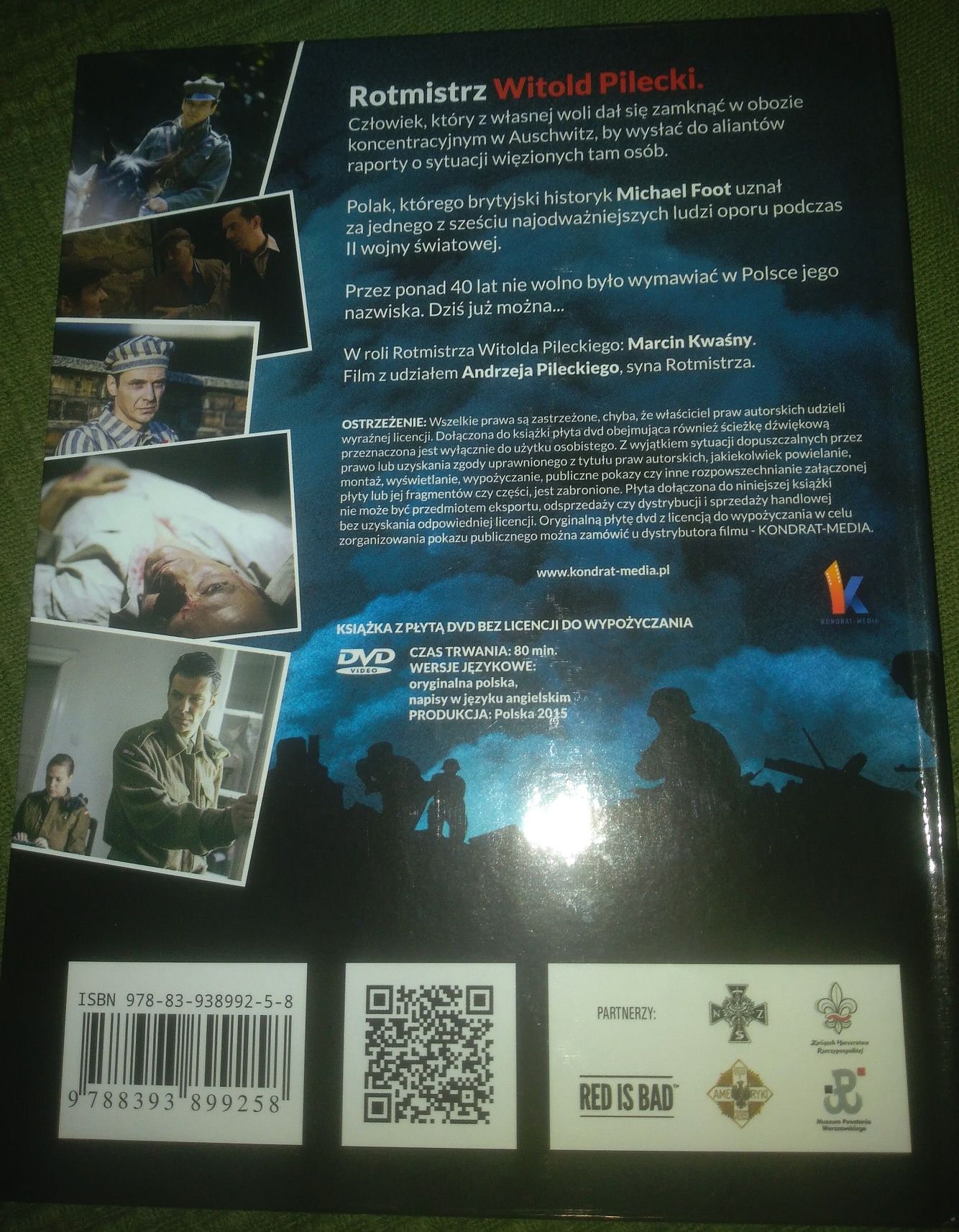 PILECKI DVD z książką nowa bez folii