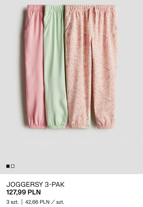 Spodnie H&M r 122 joggersy